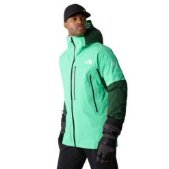 Męska kurtka narciarska The North Face. Czarne kurtki sportowe męskie The North Face, na zimę, l, bez wzorów, z materiału, bez kaptura, do biegania. Za 3,087.99 zł.