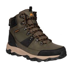 Męskie Wodoodporne Buty Do Chodzenia Conrad. Zielone buty zimowe męskie Trespass, bez wzorów, bez obcasa, bez zapięcia. Za 463.99 zł.