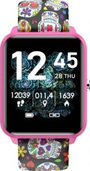 Smartwatch Bemi KIX-M + Słuchawki BT Bemi Tutti Czarno-różowy. Czarne zegarki smartwatch BEMI, bez wzorów. Za 299.00 zł.
