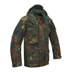 Kurtka męska Brandit Performance Flecktarn. Brązowe kurtki męskie Brandit, m, bez wzorów, z materiału, bez kaptura. Za 566.60 zł.