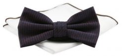 Mucha Męska z Poszetką Chattier - Granat z Bordo, Drobny Wzór. Czerwone krawaty i muchy Chattier, bez wzorów, z poliesteru, eleganckie. Za 59.00 zł.