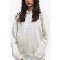 Adidas bluza damska z kapturem sportowa dresowa hoodie Essentials roz. M. Brązowe bluzy damskie Adidas, l, bez wzorów, z bawełny, sportowe, bez ramiączek, z kapturem. Za 217.99 zł.