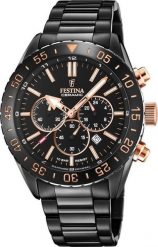 Zegarek Festina Męski F20577-1 czarny. Czarne zegarki męskie Festina, bez wzorów. Za 817.99 zł.