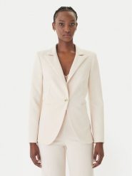 Rinascimento Marynarka CFC0128640003 Beżowy Regular Fit. Brązowe marynarki i żakiety damskie Rinascimento, bez wzorów, z syntetyku, bez kołnierzyka, bez ramiączek. Za 699.99 zł.