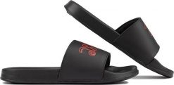 Lee Cooper Klapki damskie Lee Cooper czarno-czerwone LCW-24-42-2483LA 39. Czarne klapki damskie Lee Cooper, bez wzorów, sportowe, bez obcasa, bez zapięcia. Za 68.71 zł.