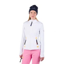 Bluza Rossignol JCC damska Climi JKT biała. Białe bluzy damskie Rossignol, l, bez wzorów, bez ramiączek, bez kaptura. Za 839.00 zł.