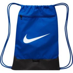 Plecak torba worek na buty sportowy szkolny Nike Brasilla niebieski DM3978 480. Niebieskie plecaki męskie Nike, bez wzorów, sportowe. Za 85.00 zł.