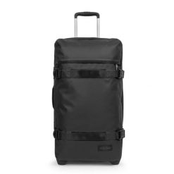 Walizka na kółkach Eastpak Transit'R M. Czarne walizki damskie Eastpak, bez wzorów, z materiału, duże. Za 716.00 zł.