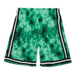 Szorty Boston Celtics Galaxy Swingman 1985/86. Zielone szorty damskie Mitchell & Ness, bez wzorów, sportowe. Za 457.50 zł.
