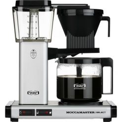 Moccamaster KBG 741 Select - Matt Silver - Ekspres przelewowy. Szare ekspresy przelewowe Moccamaster. W wyprzedaży za 1,049.00 zł.