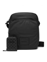 Calvin Klein Saszetka Puffer Utility Reporter LV04D3200G Czarny. Czarne torby na ramię męskie Calvin Klein, z materiału. Za 369.99 zł.