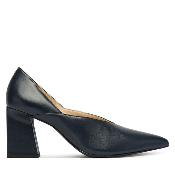 Czółenka HÖGL. Niebieskie czółenka damskie HÖGL, bez wzorów, bez obcasa, bez zapięcia. Za 429.99 zł.