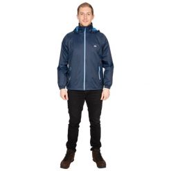 Męska Kurtka Wodoodporna Briar. Niebieskie kurtki męskie Trespass, m, bez wzorów, z materiału, z kapturem. Za 457.99 zł.