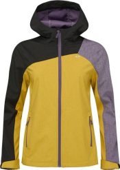 Damska kurtka softshell Loap Laskona żółta. Czarne kurtki sportowe damskie ÀLG, na jesień, m, bez wzorów, z materiału, bez ramiączek, trekkingowe. Za 317.99 zł.