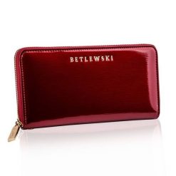 Portfel damski BETLEWSKI ZBPD-BS-5297 czerwony. Czerwone portfele damskie Betlewski, ze skóry. Za 139.00 zł.