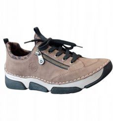 Rieker Shoes Brązowe 37 (45973-24). Brązowe buty sportowe męskie Rieker, bez wzorów, bez zapięcia. Za 316.22 zł.