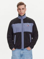 Tommy Jeans Polar DM0DM21906 Czarny Relaxed Fit. Czarne bluzy sportowe męskie Tommy Jeans, m, bez wzorów, z jeansu, bez kaptura. Za 499.99 zł.