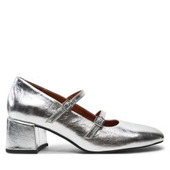 Czółenka Vagabond Shoemakers. Szare czółenka damskie Vagabond Shoemakers, bez wzorów, bez obcasa, bez zapięcia. Za 359.99 zł.