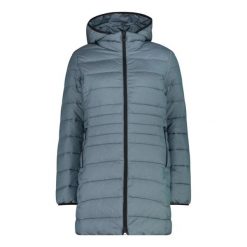 Cmp Parka Damski Zip z Kapturem z poliamidu i poliestru – L523 Cool Blue Mel. Niebieskie parki damskie CMP, l, bez wzorów, z materiału, z kapturem. Za 699.99 zł.