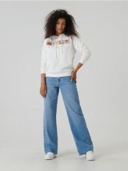 Bluza Spice Girls - kremowy. Białe bluzy damskie Sinsay, l, bez wzorów, sportowe, bez ramiączek, bez kaptura. Za 79.99 zł.