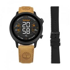 Zegarek Męski Timberland TDIGB0064503-SET. Czarne zegarki męskie Timberland, bez wzorów. Za 797.35 zł.