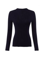 Marie Lund sweter z koronkowej dzianiny Kobiety niebieski, XL. Niebieskie swetry nierozpinane damskie Marie Lund, uniwersalny, bez wzorów, z dzianiny, bez kołnierzyka, bez ramiączek. Za 199.95 zł.