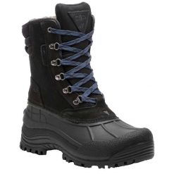 Buciki turystyczne Mężczyzna Cmp Kinos Wp czarny. Czarne buty zimowe męskie CMP, na zimę, bez wzorów, z nubiku, bez obcasa, bez zapięcia. Za 351.99 zł.