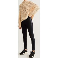 Mango - Legginsy Bipun. Czarne legginsy damskie Mango, bez wzorów, z dzianiny. Za 99.90 zł.