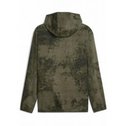 Męska kurtka TAD ESSENTIALS AOP PUMA Dark Olive Green. Zielone kurtki męskie Puma, m, bez wzorów, bez kaptura, do biegania. Za 289.00 zł.