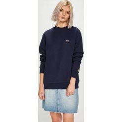Tommy Jeans - Bluza. Niebieskie bluzy damskie Tommy Jeans, s, bez wzorów, z bawełny, bez ramiączek, bez kaptura. W wyprzedaży za 199.90 zł.