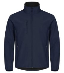 Clique Classic Softshell Kurtka z Recyklingowanego Poliestru - Dark Navy. Niebieskie kurtki sportowe męskie CLIQUE, xl, bez wzorów, z softshellu, bez kaptura, do jazdy konnej. Za 263.55 zł.