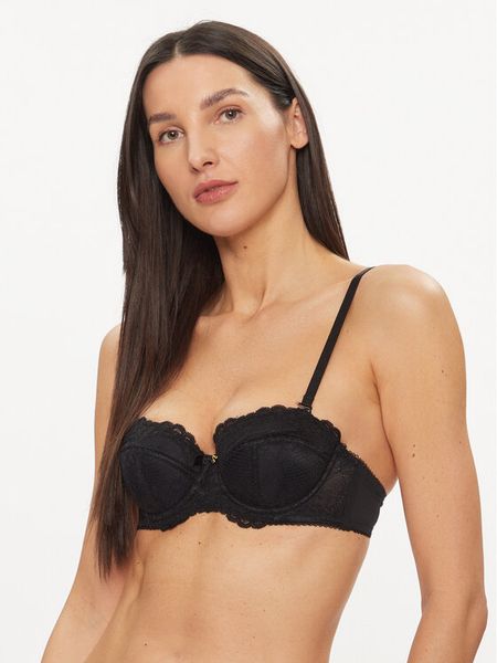 Gossard Biustonosz balkonetka Superboost 7707 Czarny. Czarne biustonosze Gossard, bez wzorów, z syntetyku. Za 189.99 zł.