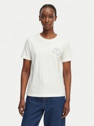 Gant T-Shirt 4201440 Biały Regular Fit. Białe t-shirty damskie GANT, s, bez wzorów, z bawełny, bez kołnierzyka, bez ramiączek. Za 231.99 zł.