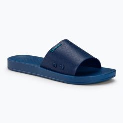 Klapki damskie Ipanema Anat Classic. Niebieskie klapki damskie Ipanema, na lato, bez wzorów, z materiału, eleganckie, bez obcasa, bez zapięcia. Za 89.99 zł.
