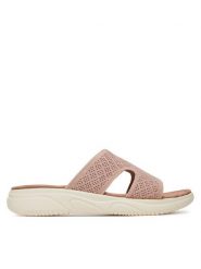 Clara Barson Klapki R25SS02834 Różowy. Czerwone klapki damskie Clara Barson, bez wzorów, z materiału, bez obcasa, bez zapięcia. Za 95.99 zł.