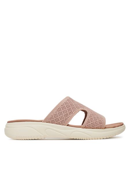 Clara Barson Klapki R25SS02834 Różowy. Czerwone klapki damskie Clara Barson, bez wzorów, z materiału, bez obcasa, bez zapięcia. Za 119.99 zł.