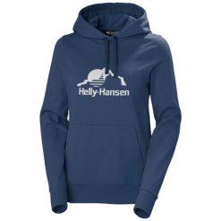 Bluza damska z kapturem Helly Hansen Nord Graphic. Niebieskie bluzy damskie Helly Hansen, s, bez wzorów, casualowe, bez ramiączek, z kapturem. Za 379.50 zł.