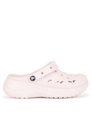 Crocs Klapki WB-BAYA PLATFORM CLOG 208186-6PI Różowy. Czerwone klapki damskie Crocs, bez wzorów, z materiału, bez obcasa, bez zapięcia. Za 249.99 zł.