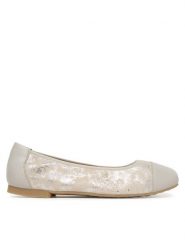 Caprice Baleriny 9-22117-46 Szary. Szare balerinki damskie Caprice, bez wzorów, ze skóry, bez obcasa, bez zapięcia. Za 231.99 zł.
