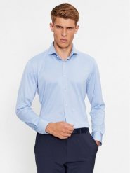 Boss Koszula P-Hank-Spread-C1-222 50503533 Błękitny Slim Fit. Niebieskie koszule męskie Boss, m, bez wzorów, z syntetyku, biznesowe, bez kołnierzyka, bez ramiączek. Za 259.99 zł.