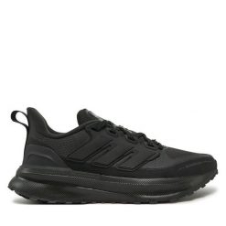 Buty do biegania adidas. Czarne obuwie sportowe damskie Adidas, bez wzorów, bez zapięcia, do biegania. Za 279.99 zł.