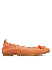 Hispanitas Baleriny Cervo-V25 HV253931 Koralowy. Pomarańczowe balerinki damskie Hispanitas, bez wzorów, ze skóry, bez obcasa, bez zapięcia. Za 299.99 zł.