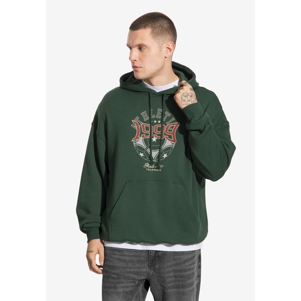 Bluza sportowa męska Prosto Athletic z kapturem. Zielone bluzy sportowe męskie Prosto., m, bez wzorów, z kapturem. Za 349.99 zł.