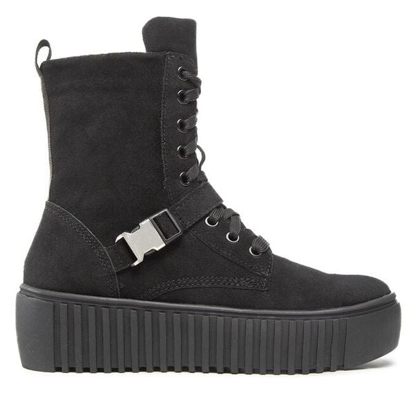 Botki Rage Age. Czarne botki damskie Rage Age, bez wzorów, bez obcasa, na płaskiej podeszwie, bez zapięcia. Za 549.99 zł.