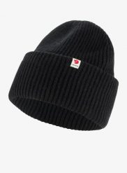Czapka zimowa Fjallraven Heavy Beanie - black. Czarne czapki damskie Fjällräven, na zimę, bez wzorów, z materiału. Za 330.70 zł.