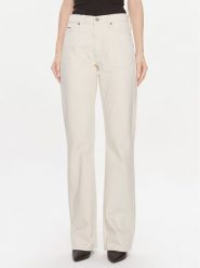 Calvin Klein Jeansy Mid Rise Relax Bootcut Ecru K20K206308 Biały Slim Fit. Białe jeansy damskie Calvin Klein, bez wzorów, z bawełny. Za 849.99 zł.