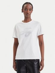 HUGO T-Shirt 50570932 Biały Regular Fit. Białe t-shirty damskie Hugo, xl, bez wzorów, z bawełny, bez kołnierzyka, bez ramiączek. Za 319.99 zł.
