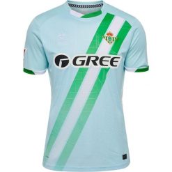 Zewnętrzna koszulka klubu Real Betis Sewilla 2025/26. Niebieskie bluzki damskie Hummel, bez wzorów, sportowe, bez kołnierzyka, bez ramiączek. Za 350.50 zł.