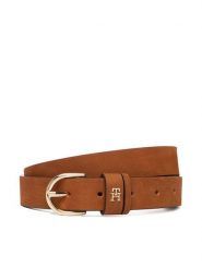 Tommy Hilfiger Pasek Damski Essential Effortless 2.5 Nubuck AW0AW17762 Brązowy. Brązowe paski damskie Tommy Hilfiger, bez wzorów, z nubiku. Za 209.99 zł.