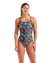 Strój kąpielowy damski Arena Picture Swimsuit Super Fly Back. Szare stroje kąpielowe damskie ARENA, bez wzorów. Za 229.99 zł.
